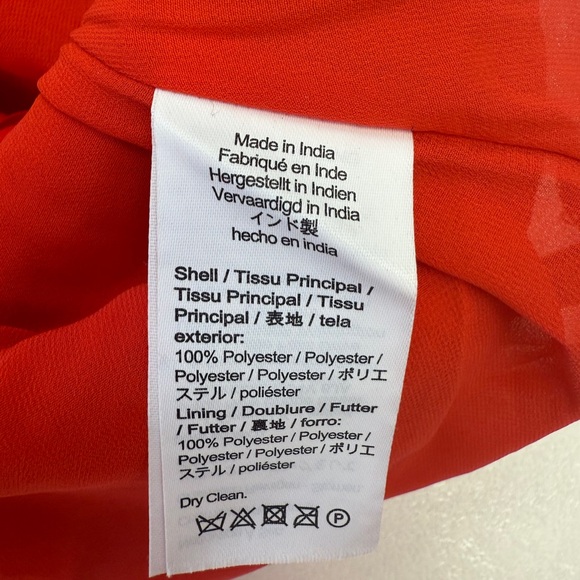 J Crew Red & White Sequined Pencil Skirt - Size 6 - Picture 5 of 5